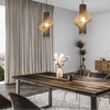 LIGAYA Pendant Light Birdcage-Inspired Design Warm Wood Elements Scandinavian Sophistication