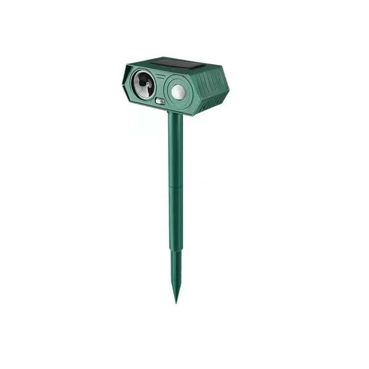 Ultraguard Animal Repellent - Ultrasonic Animal Repellent with LED Light - Weatherproof and Battery Operated