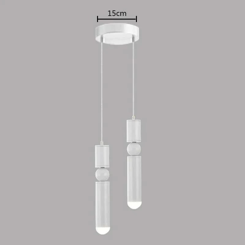 ELYISIA Double Geometric Cylindrical Brass Pendant Light Modern Lighting Living Room