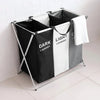 TRISORT – Foldable 3-Compartment Laundry Basket for Organization and Space-Saving
