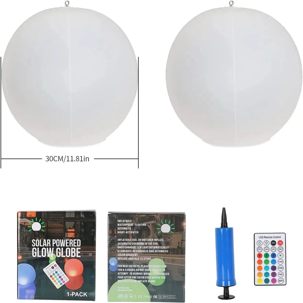 LumaFloat Solar Sphere – Coloured Lighting for Garden & Pool