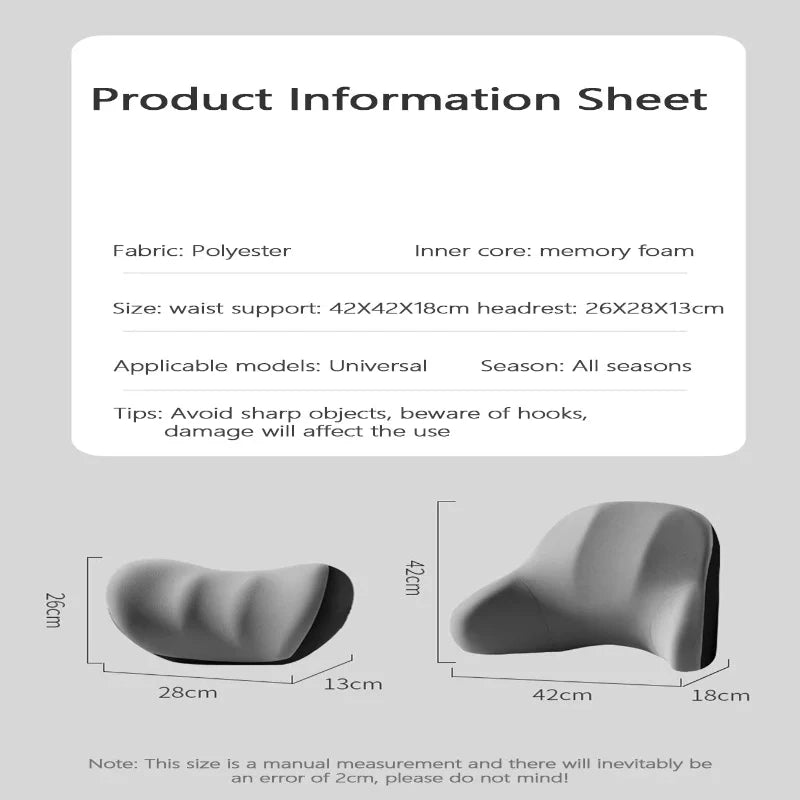 VIBRACUSH - Electric Neck & Lumbar Support Cushion for Car & Office