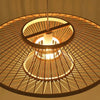 SERELIA Modern Geometric Bamboo Pendant Light Eco-Friendly Lighting Kitchen Dining Room