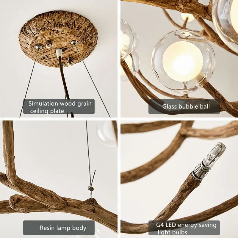 MAEVELLA – Elegant Ceiling Lamp Made of Resin and Aluminum