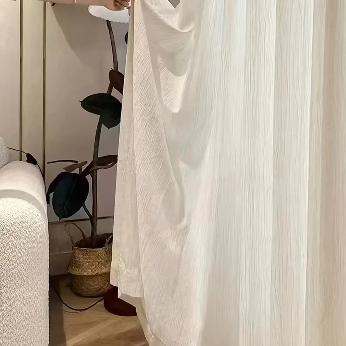 WABIORA - Wabi-Sabi Crinkle Curtains For Living Spaces