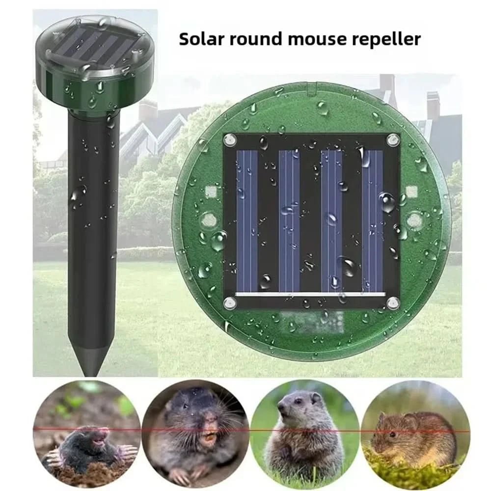Ultraguard Animal Repellent - Ultrasonic Animal Repellent with LED Light - Weatherproof and Battery Operated
