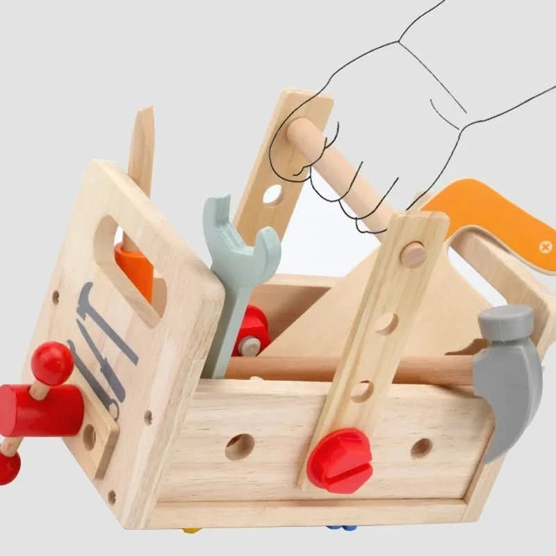 Wooden Tools – Montessori Wooden Toolbox to Promote Creativity and Motor Skills