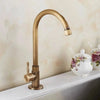 Brass Faucet - Antique Single-Handle Swan Neck Kitchen Faucet