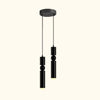 ELYISIA Double Geometric Cylindrical Brass Pendant Light Modern Lighting Living Room