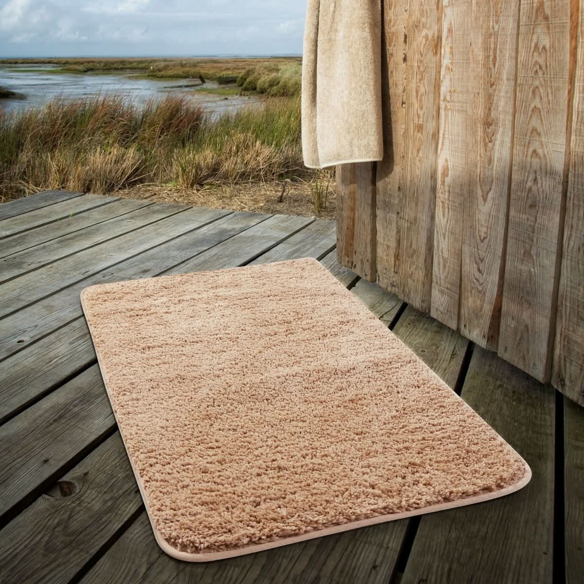 Veluvia Comfort Mat | Ultra-Soft Microfiber Bath Mat | Quick Drying & Non-Slip