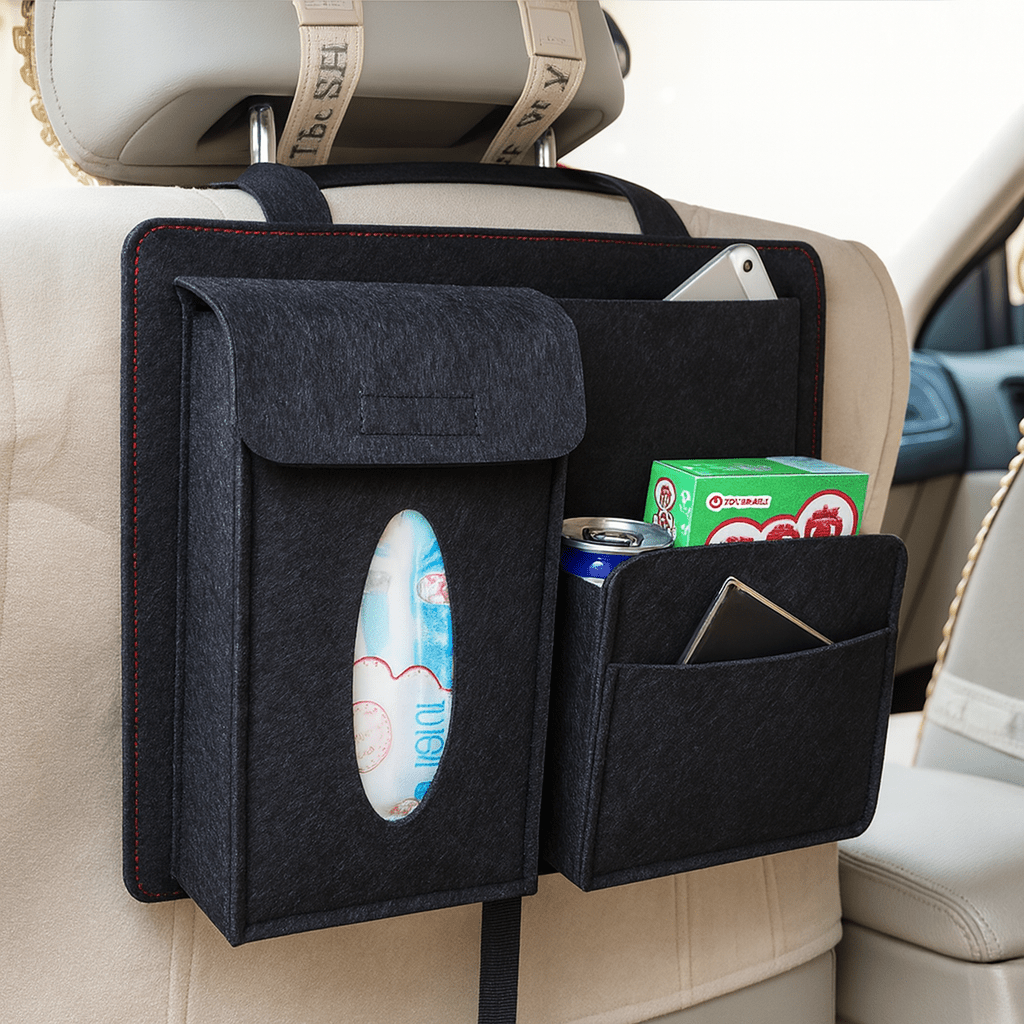 SEATSTASH – Universell passender Autositz-Organizer mit 4 Aufbewahrungstaschen 4