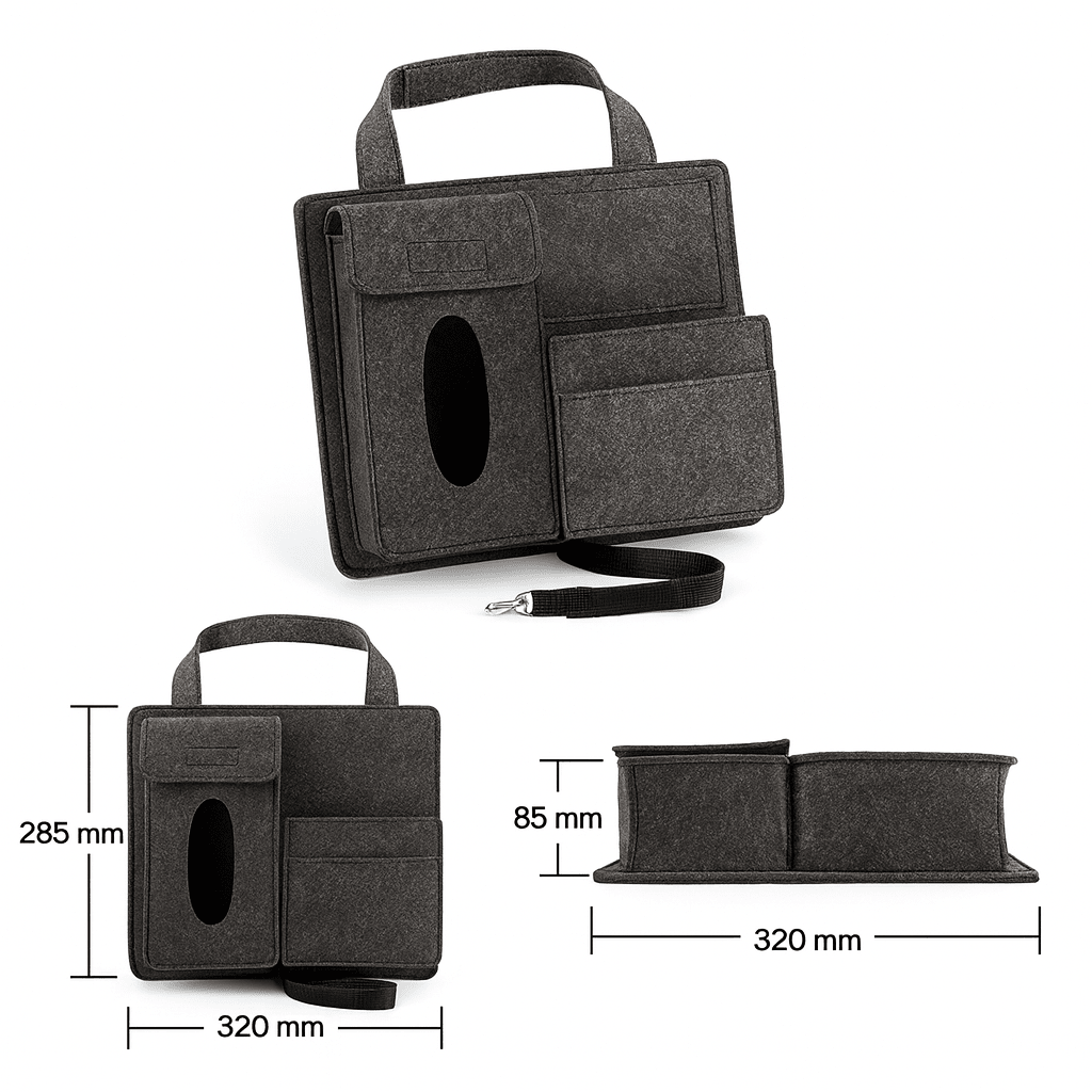 SEATSTASH – Universell passender Autositz-Organizer mit 4 Aufbewahrungstaschen 6