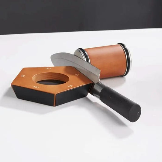 Randhandwerk Schleifrolle - Manueller Messerschärfer Mit 5 Verstellbar Schärfwinkel Für Scharfe Messer