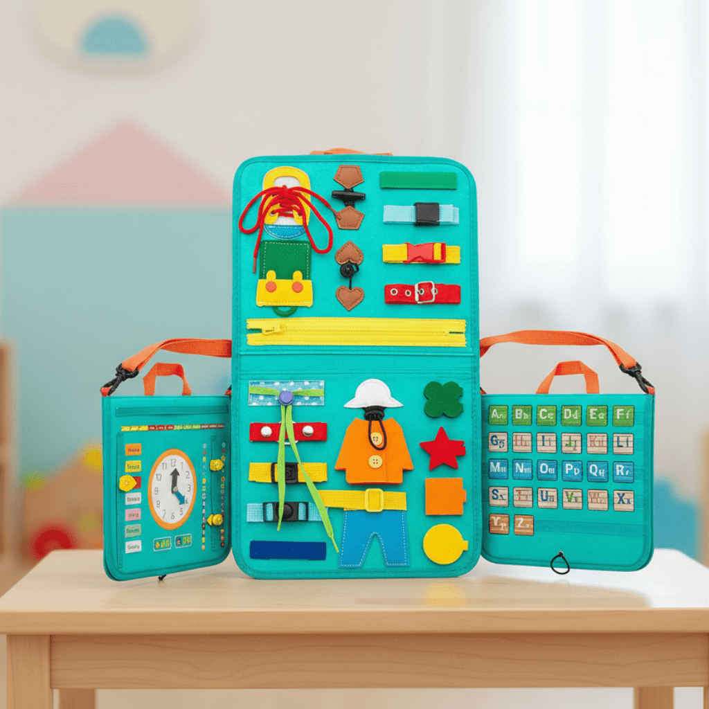 SKILLFRAME – Montessori-Multiaktivitätsbrett für die Koordination und frühkindliche Entwicklung 0