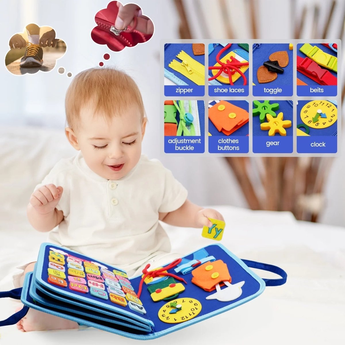 SKILLFRAME – Montessori-Multiaktivitätsbrett für die Koordination und frühkindliche Entwicklung 3