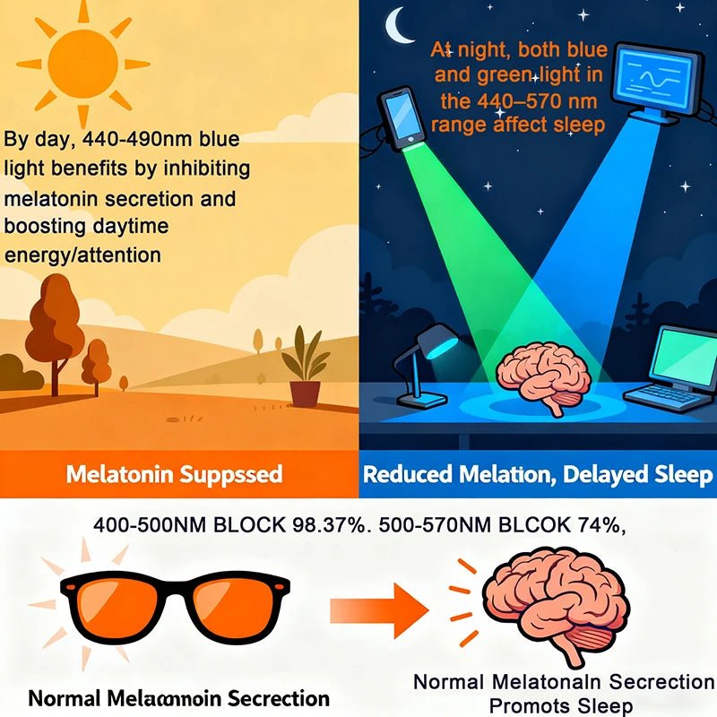 SLEEPSAVIOR PRO – Rotlichtfilterbrille mit Blau- und Grünlichtfilter für tiefen Schlaf 6