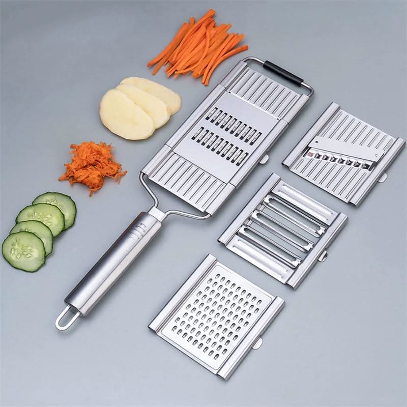 Slice by Slice – Versatile Kitchen Cutter with 4 Stainless Steel Blades