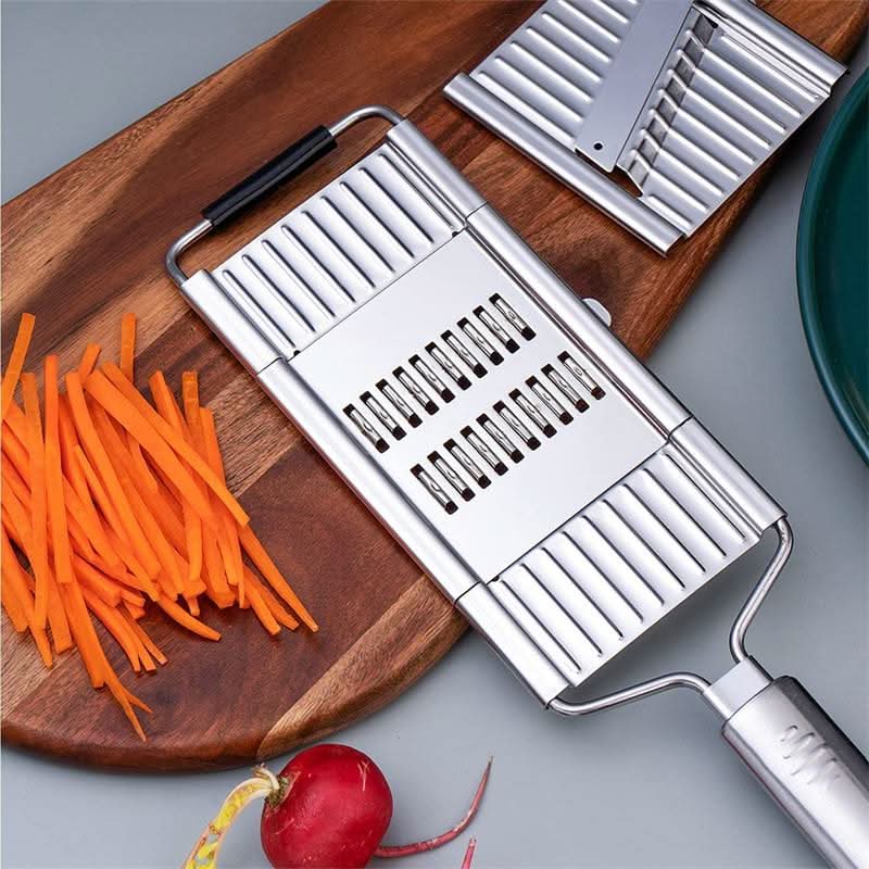 Slice by Slice – Versatile Kitchen Cutter with 4 Stainless Steel Blades