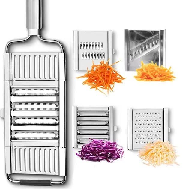 Slice by Slice – Versatile Kitchen Cutter with 4 Stainless Steel Blades