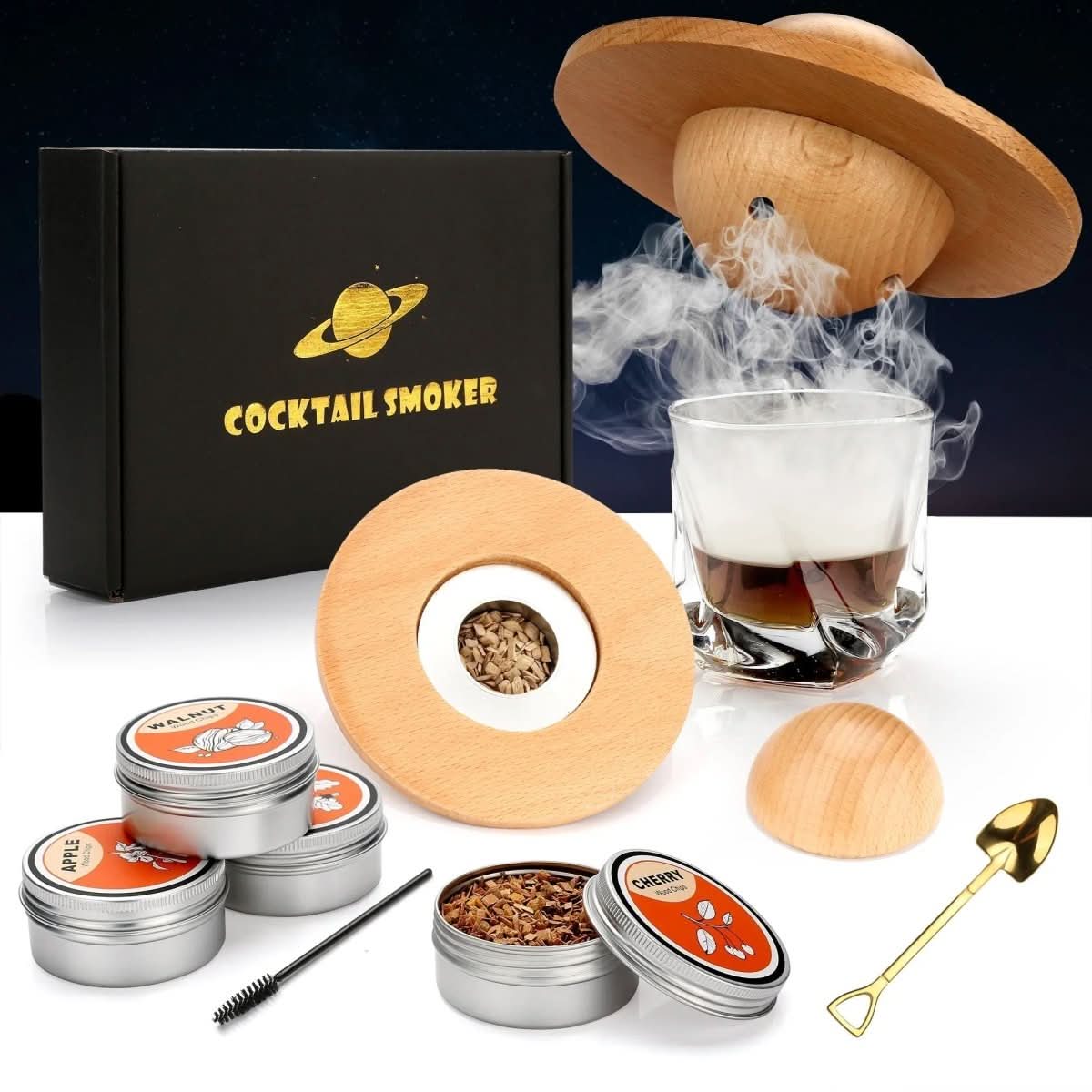 Smoking Tail Set - Cocktail Smoker Kit for Whiskey and Bourbon Lovers
