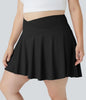 SoftZero Rock - Lightweight Tennis Skirt with Crossover Waistband and Integrated Shorts