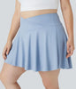 SoftZero Rock - Lightweight Tennis Skirt with Crossover Waistband and Integrated Shorts