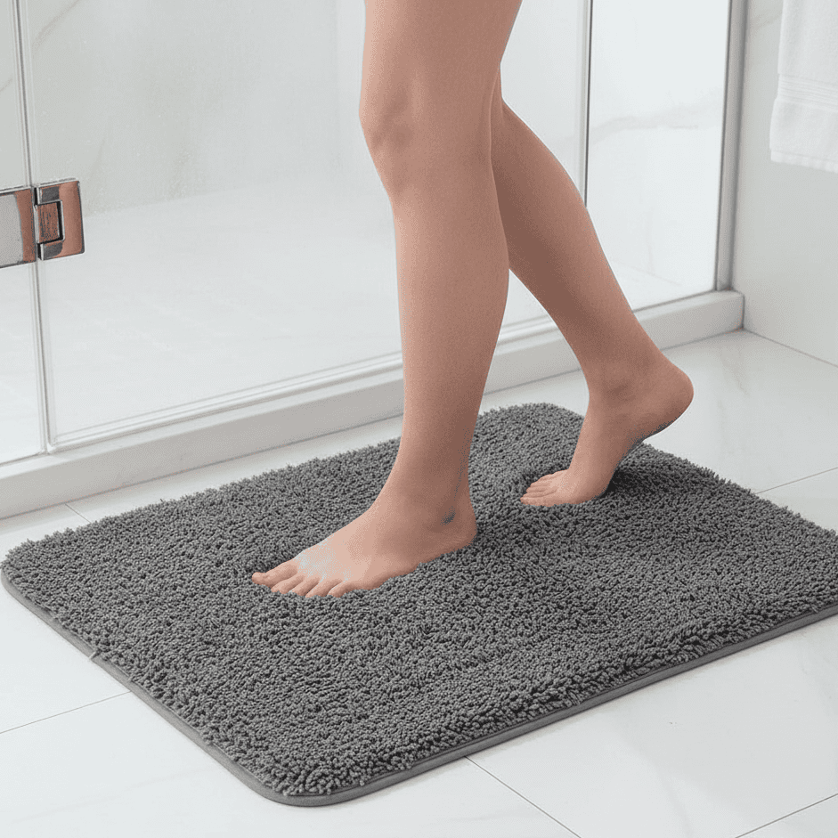 SOFTSTEP – Fell- und Plüschbadematte für luxuriösen Komfort 7
