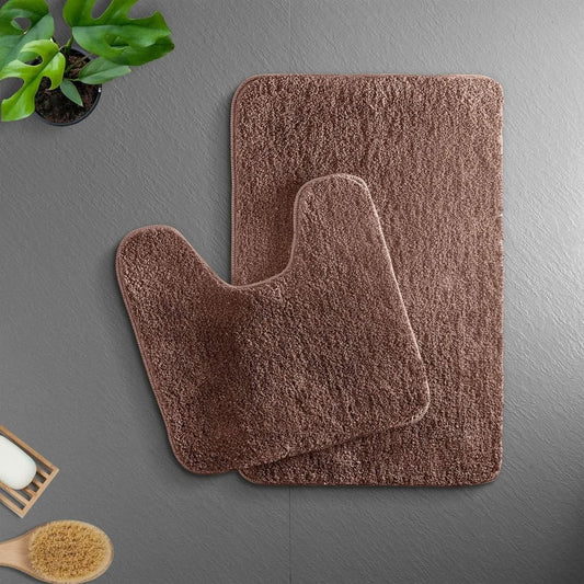 LuxusSchritt Bath Mat | Soft Microfiber Mat | Non-Slip Quick Drying | Bathroom Rug