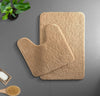 LuxusSchritt Badematte | Weiche Mikrofaser Matte | Rutschfest Schnell Trocknend | Badezimmerteppich