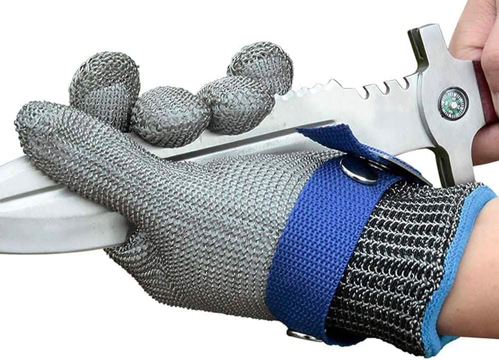 StahlSicherheit Profi – Stainless Steel Safety Gloves With Maximum Cut Resistance