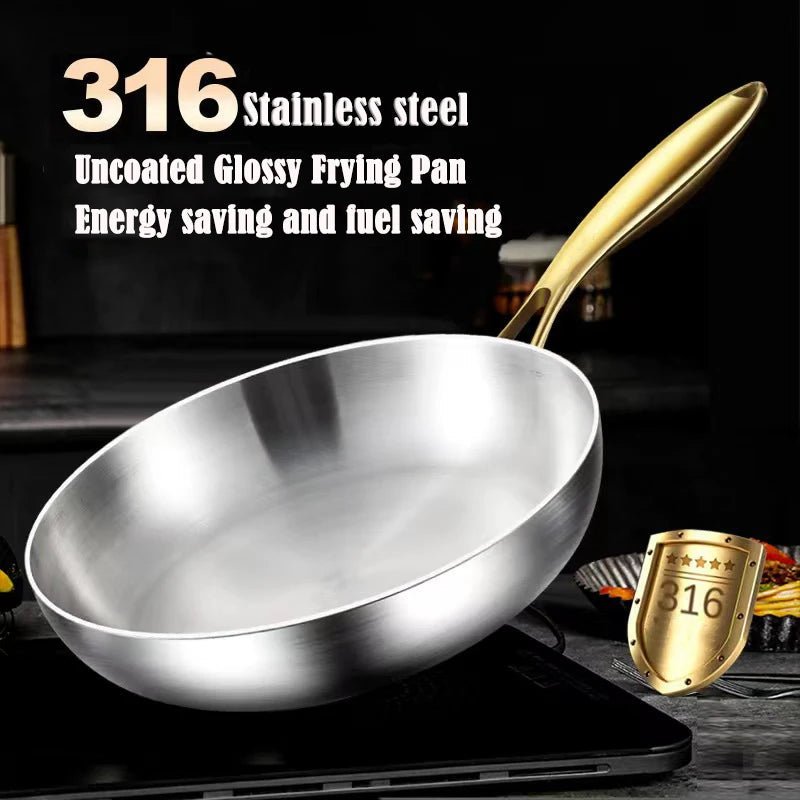 STEELTRIQ – 316 Edelstahl-Bratpfanne mit 7-Schicht-Design, 2 mm Wandstärke und Induktionskompatibilität 4
