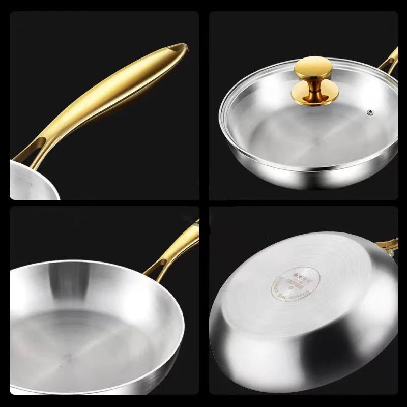 STEELTRIQ – 316 Edelstahl-Bratpfanne mit 7-Schicht-Design, 2 mm Wandstärke und Induktionskompatibilität 6