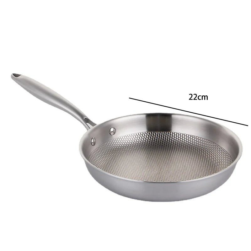 STEELWOK – Bratpfanne aus Edelstahl 304 für Gas- und Induktionsherde 0