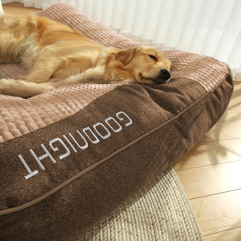 STRETCHNEST – Großes kratzfestes Hundebett mit orthopädischer Wirbelsäulenunterstützung 5