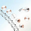 STRONGPRONG – Verstellbares Stachelhalsband mit Edelstahlgliedern und Nylonbezug 3
