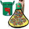 Felt Toy Storage Bag – Foldable Felt Toy Bag with Animal Motif for Kids' Rooms & Play Mats