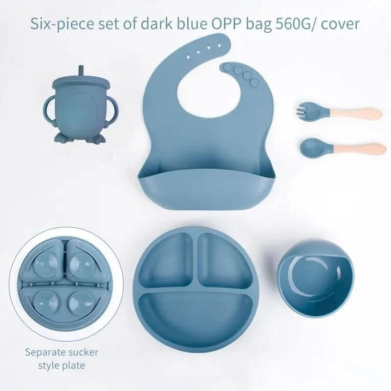 WeicherBiss – 6-Piece Silicone Feeding Set For Stress-Free Learning To Eat
