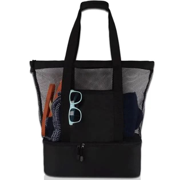 Mesh Picnic & Beach Bag - Double-Layer Waterproof Picnic & Beach Bag