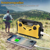 Notfall-Radio mit Kurbel & Solar – Tragbares Dynamo-Radio mit Powerbank & LED-Taschenlampe