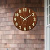 Veritas Luminous Wooden Clock Stylish Time Display Natural Elegance and Functionality