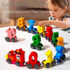 Cleverspur – Creative Wooden Magnetic Train with Numbers – Educational Toy for Children