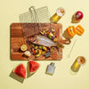 FLAMEFOLD - Foldable Stainless Steel Grill Basket for Barbecue