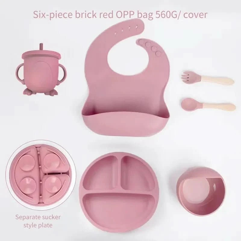 WeicherBiss – 6-Piece Silicone Feeding Set For Stress-Free Learning To Eat