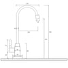 Brass Faucet - Antique Single-Handle Swan Neck Kitchen Faucet