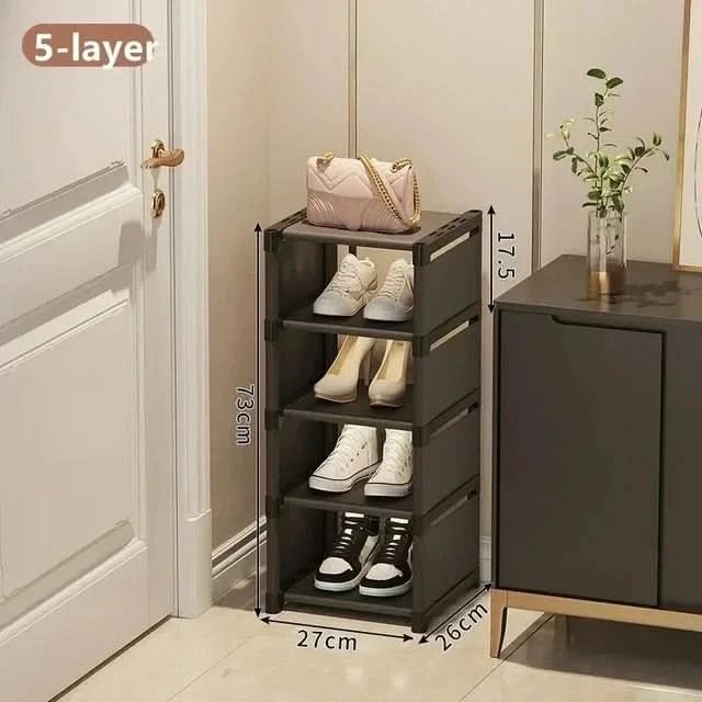 Shoe Corner Shelf – Stackable Shoe Rack for Corners – Space-Saving Organization with Style