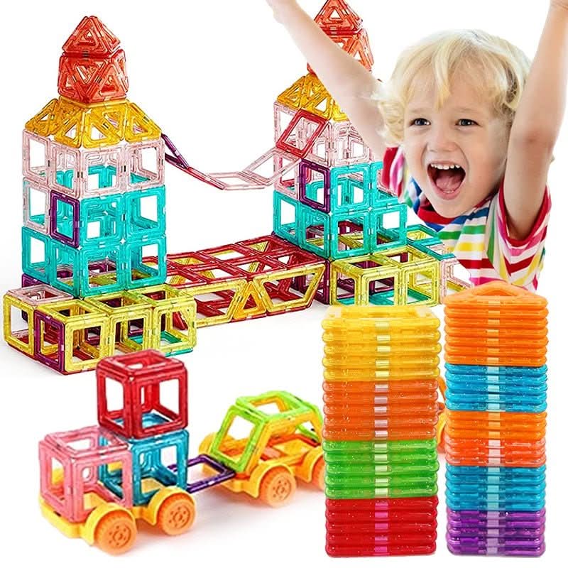 MagnaBuilder Set – Magnetic Construction Toy For Creative Building Ideas