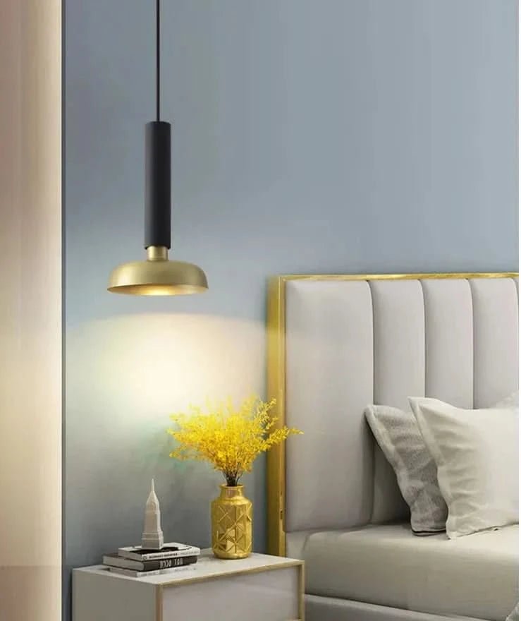 ELVINA Brass Minimalist Industrial Ceiling Light