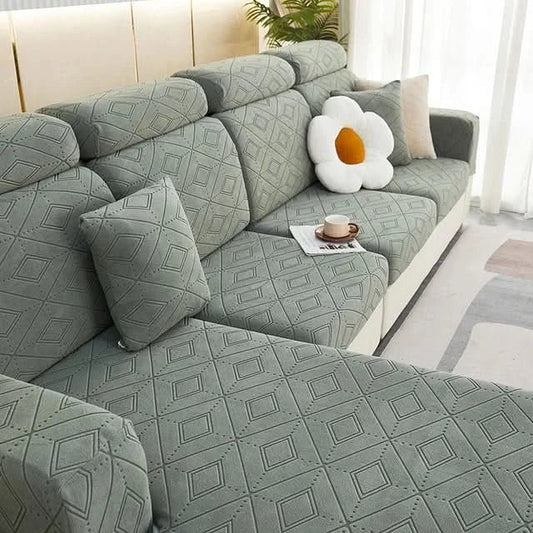 SlipBliss - Elegant Jacquard Anti-Slip Sofa Cover
