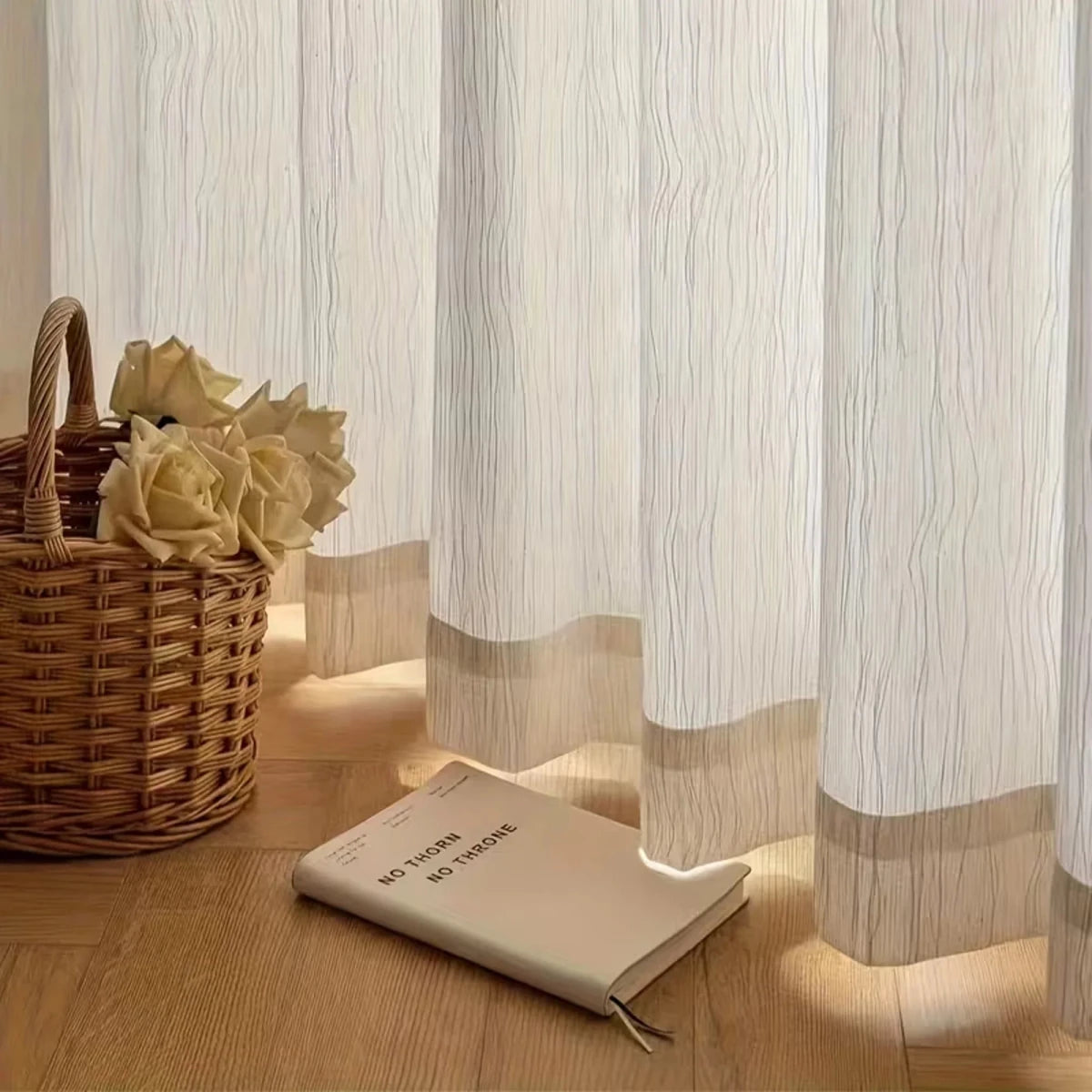 WABIORA - Wabi-Sabi Crinkle Curtains For Living Spaces
