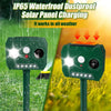 Ultraguard Animal Repellent - Ultrasonic Animal Repellent with LED Light - Weatherproof and Battery Operated